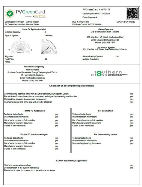 PV GreenCard Training & Assessment MP .